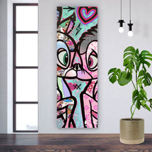 Lade das Bild in den Galerie-Viewer, Poster Verliebte Rehfiguren Pop Art Panorama Hoch