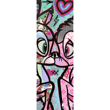 Lade das Bild in den Galerie-Viewer, Leinwandbild Verliebte Rehfiguren Pop Art Panorama Hoch