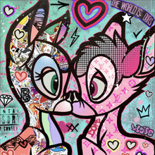 Lade das Bild in den Galerie-Viewer, Poster Verliebte Rehfiguren Pop Art Quadrat