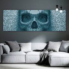 Lade das Bild in den Galerie-Viewer, Poster Verpixelter Schädel in 3D Panorama