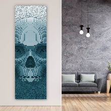 Lade das Bild in den Galerie-Viewer, Poster Verpixelter Schädel in 3D Panorama Hoch
