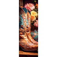 Lade das Bild in den Galerie-Viewer, Poster Verzierte Cowboy Boots Panorama Hoch