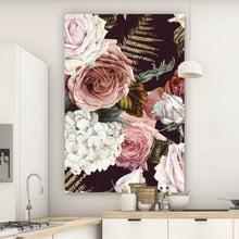 Lade das Bild in den Galerie-Viewer, Spannrahmenbild Vintage Blumen No.1 Hochformat