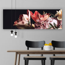 Lade das Bild in den Galerie-Viewer, Acrylglasbild Vintage Blumenstrauß Panorama