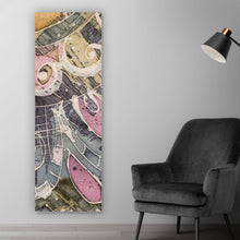 Lade das Bild in den Galerie-Viewer, Aluminiumbild gebürstet Vintage Mandala Panorama Hoch