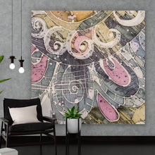Lade das Bild in den Galerie-Viewer, Acrylglasbild Vintage Mandala Quadrat