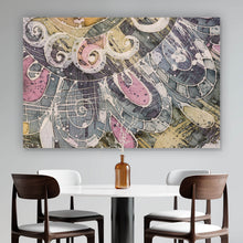 Lade das Bild in den Galerie-Viewer, Leinwandbild Vintage Mandala Querformat