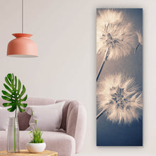 Lade das Bild in den Galerie-Viewer, Spannrahmenbild Vintage Pusteblume Panorama Hoch