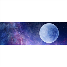 Lade das Bild in den Galerie-Viewer, Aluminiumbild Vollmond am Sternenhimmel Panorama