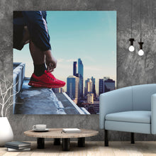 Lade das Bild in den Galerie-Viewer, Aluminiumbild Sportschuhe Quadrat