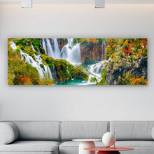 Lade das Bild in den Galerie-Viewer, Poster Wasserfälle im Nationalpark Kroatien Panorama