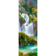 Lade das Bild in den Galerie-Viewer, Aluminiumbild gebürstet Wasserfälle im Nationalpark Kroatien Panorama Hoch