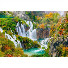 Lade das Bild in den Galerie-Viewer, Acrylglasbild Wasserfälle im Nationalpark Kroatien Querformat