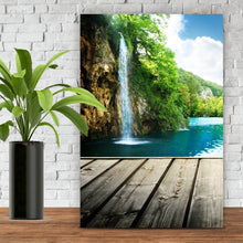 Lade das Bild in den Galerie-Viewer, Poster Wasserfall in Kroatien Hochformat