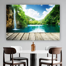 Lade das Bild in den Galerie-Viewer, Poster Wasserfall in Kroatien Querformat