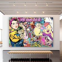 Lade das Bild in den Galerie-Viewer, Poster We Can do it Pop Art Querformat
