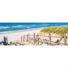 Lade das Bild in den Galerie-Viewer, Leinwandbild Weg zum Strand Panorama