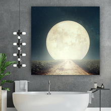 Lade das Bild in den Galerie-Viewer, Poster Weg zum Vollmond Quadrat