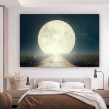 Lade das Bild in den Galerie-Viewer, Poster Weg zum Vollmond Querformat