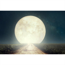Lade das Bild in den Galerie-Viewer, Poster Weg zum Vollmond Querformat