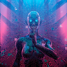 Lade das Bild in den Galerie-Viewer, Poster Weibliche Künstliche Intelligenz Quadrat