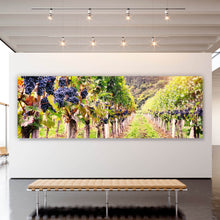 Lade das Bild in den Galerie-Viewer, Leinwandbild Weinberge im Herbst Panorama