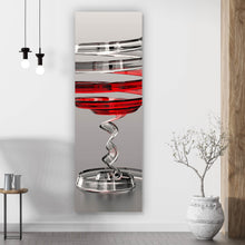 Lade das Bild in den Galerie-Viewer, Spannrahmenbild Weinglas Modern Art Panorama Hoch