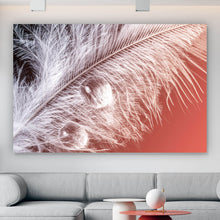 Lade das Bild in den Galerie-Viewer, Poster Weiße Feder Querformat