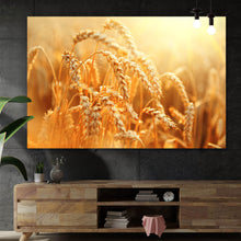 Lade das Bild in den Galerie-Viewer, Leinwandbild Weizenfeld Querformat