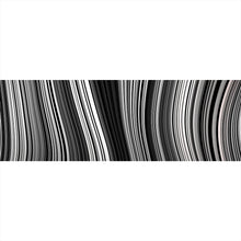 Lade das Bild in den Galerie-Viewer, Leinwandbild Wellenlinien Muster Panorama