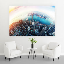 Lade das Bild in den Galerie-Viewer, Acrylglasbild Weltkugel 3D Perspektive Querformat