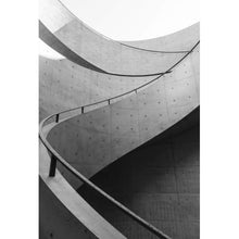 Lade das Bild in den Galerie-Viewer, Leinwandbild Wendeltreppe Moderne Architektur Hochformat
