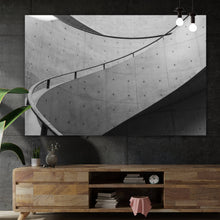 Lade das Bild in den Galerie-Viewer, Leinwandbild Wendeltreppe Moderne Architektur Querformat