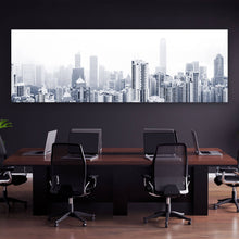Lade das Bild in den Galerie-Viewer, Aluminiumbild White Skyline Panorama
