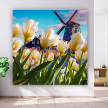Lade das Bild in den Galerie-Viewer, Poster Windmühle in Holland Quadrat
