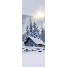 Lade das Bild in den Galerie-Viewer, Aluminiumbild Winter Idylle Panorama Hoch