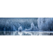 Lade das Bild in den Galerie-Viewer, Poster Winterlandschaft am See Panorama