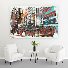 Lade das Bild in den Galerie-Viewer, Acrylglasbild Wohnviertel Abstrakt Querformat