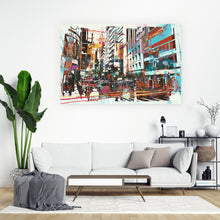 Lade das Bild in den Galerie-Viewer, Poster Wohnviertel Abstrakt Querformat