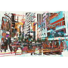 Lade das Bild in den Galerie-Viewer, Acrylglasbild Wohnviertel Abstrakt Querformat