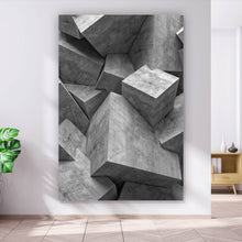 Lade das Bild in den Galerie-Viewer, Acrylglasbild Würfel Wand Hochformat