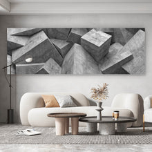 Lade das Bild in den Galerie-Viewer, Leinwandbild Würfel Wand Panorama