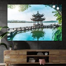 Lade das Bild in den Galerie-Viewer, Acrylglasbild Landschaft West Lake Querformat