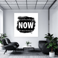 Lade das Bild in den Galerie-Viewer, Spannrahmenbild Yesterday Now Tomorrow Quadrat