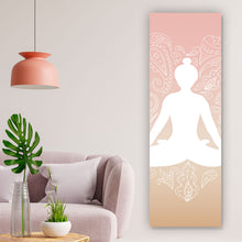 Lade das Bild in den Galerie-Viewer, Poster Yoga Symbol im Herz Panorama Hoch