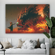 Lade das Bild in den Galerie-Viewer, Poster Zauberer mit Fisch Digital Art Querformat