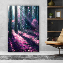 Lade das Bild in den Galerie-Viewer, Poster Zauberwald Violett Hochformat