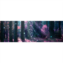 Lade das Bild in den Galerie-Viewer, Acrylglasbild Zauberwald Violett Panorama