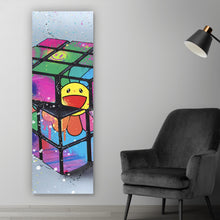Lade das Bild in den Galerie-Viewer, Poster Zauberwürfel Pop Art No.1 Panorama Hoch