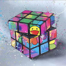 Lade das Bild in den Galerie-Viewer, Poster Zauberwürfel Pop Art No.1 Quadrat